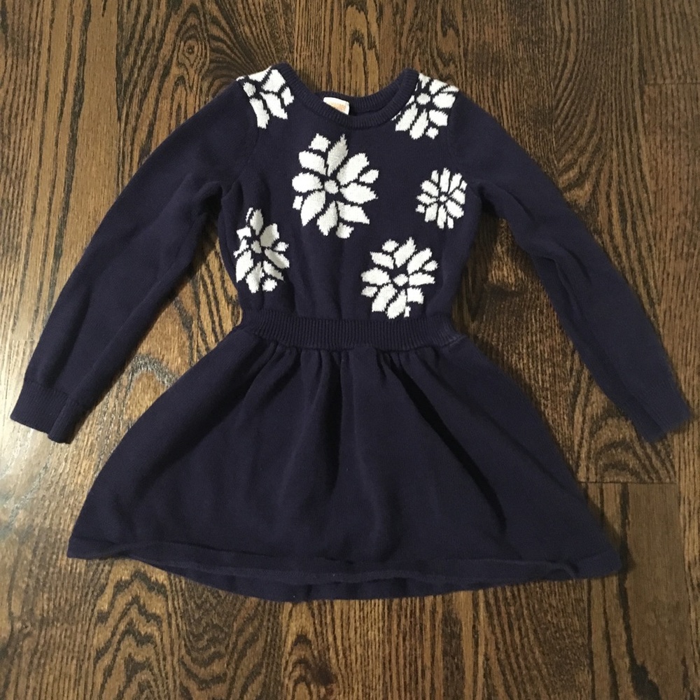 Gymboree Snowflake Sweater Dress Sz 4